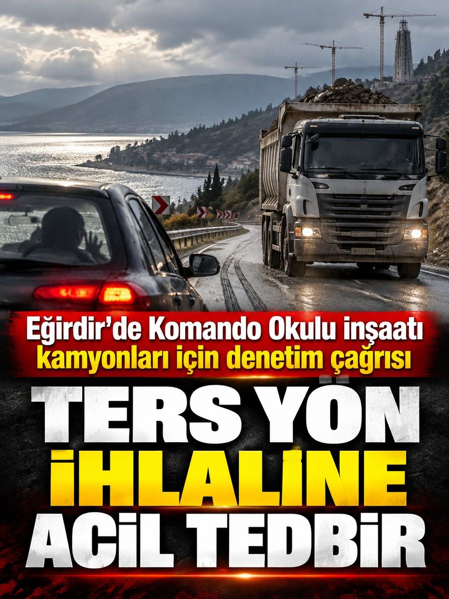 Eğirdir'de kamyon trafiği tartışması: Komando Okulu inşaatı için denetim çağrısı